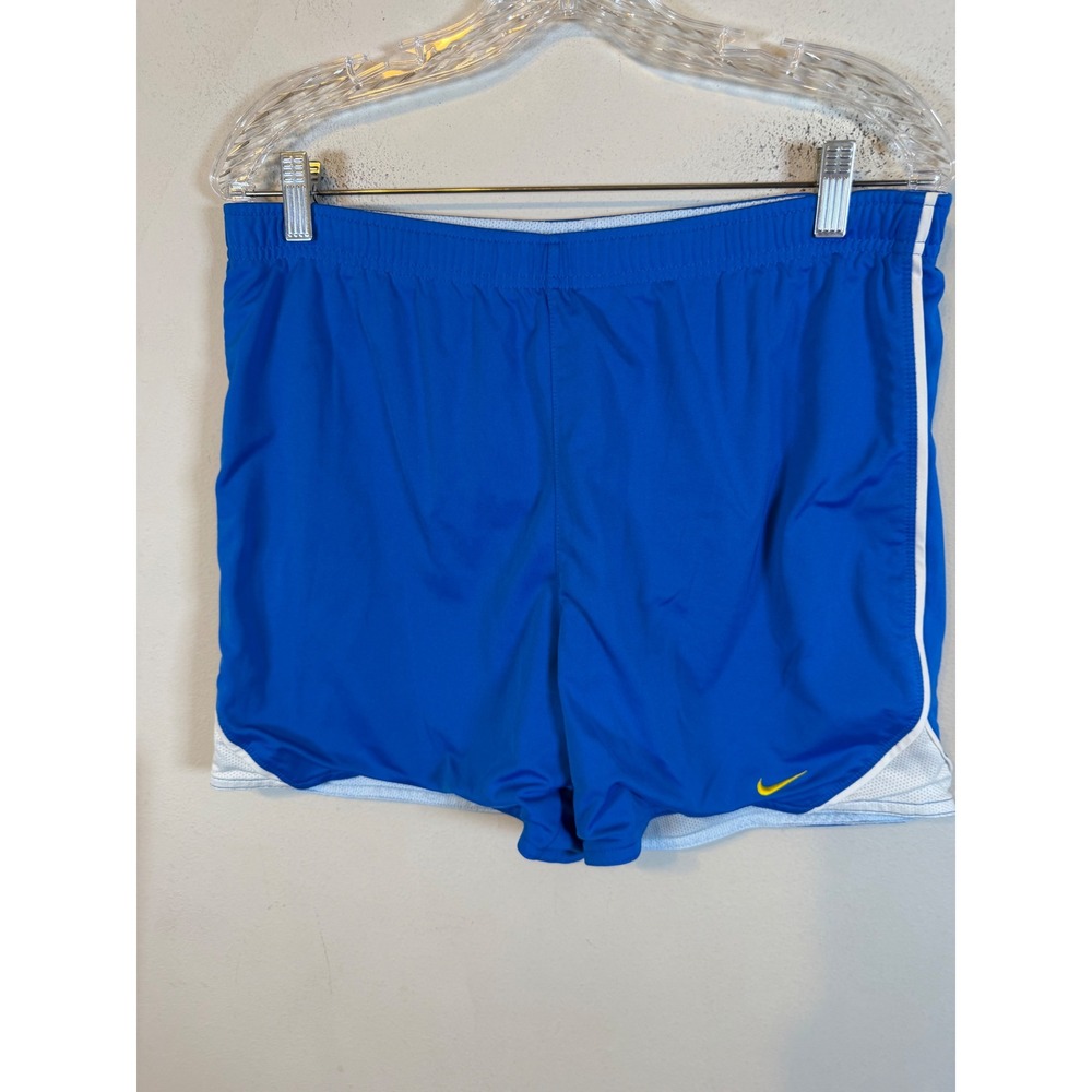 Nike Womens Athletic Shorts Mesh Trim Royal Blue Size M